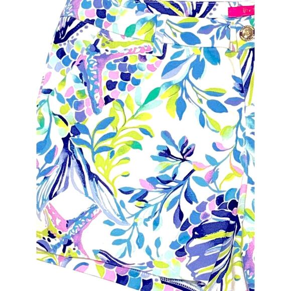 Lilly Pulitzer Callahan Stretch Short Resort White Shell Beach Size 2 - Picture 4 of 7